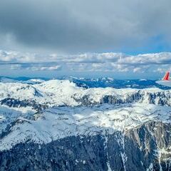 Flugwegposition um 13:29:28: Aufgenommen in der Nähe von Aflenz Kurort, 8623 Aflenz Kurort, Österreich in 2423 Meter